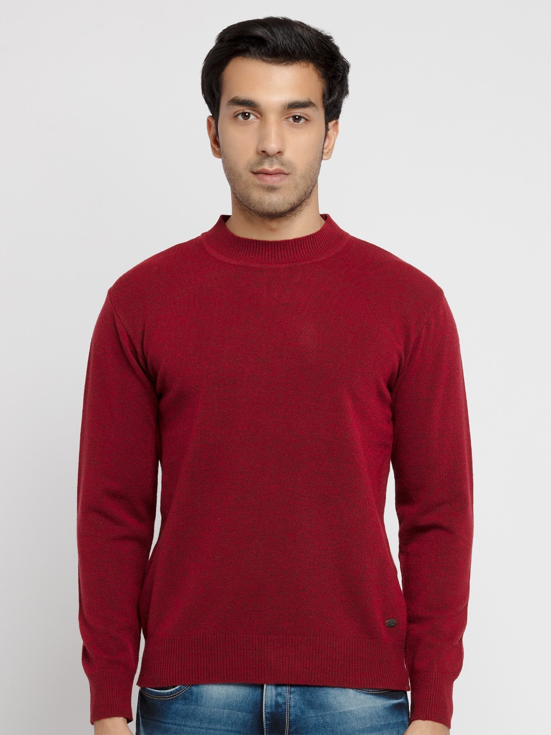 

Status Quo Men Maroon Acrylic Pullover