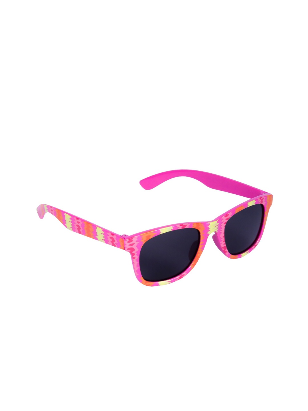 

Spiky Unisex Kids Black Lens & Pink Wayfarer Sunglasses with UV Protected Lens