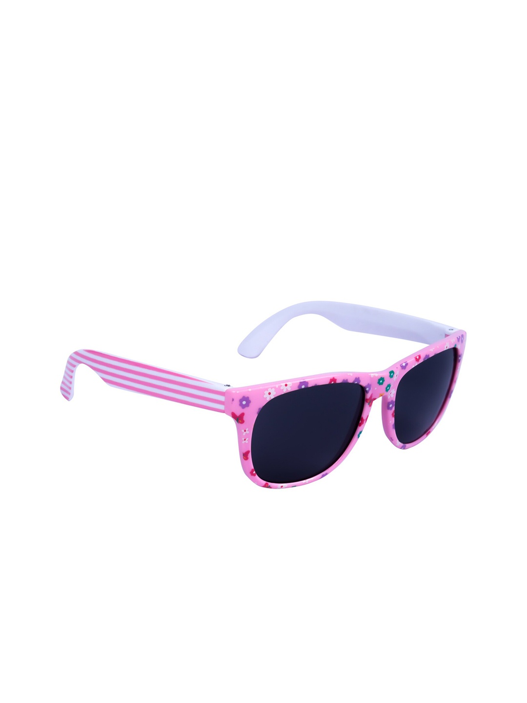 

Spiky Unisex Kids Black Lens & Pink Wayfarer Sunglasses with UV Protected Lens