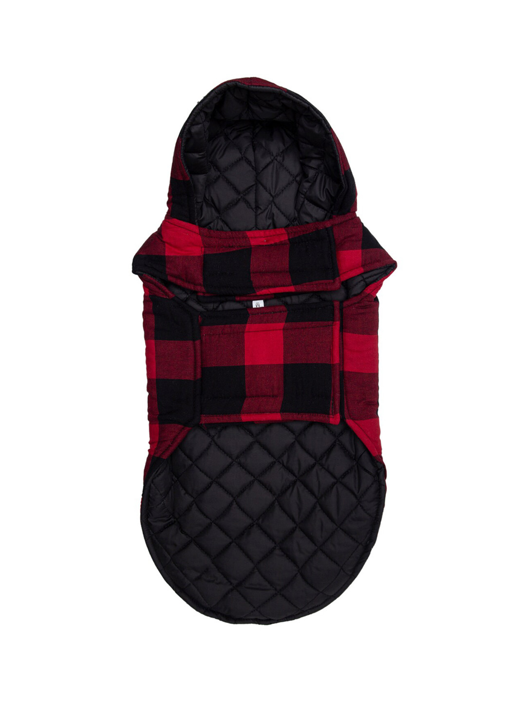 

Lulala Red & Black Checked Hoodie Dog Jacket