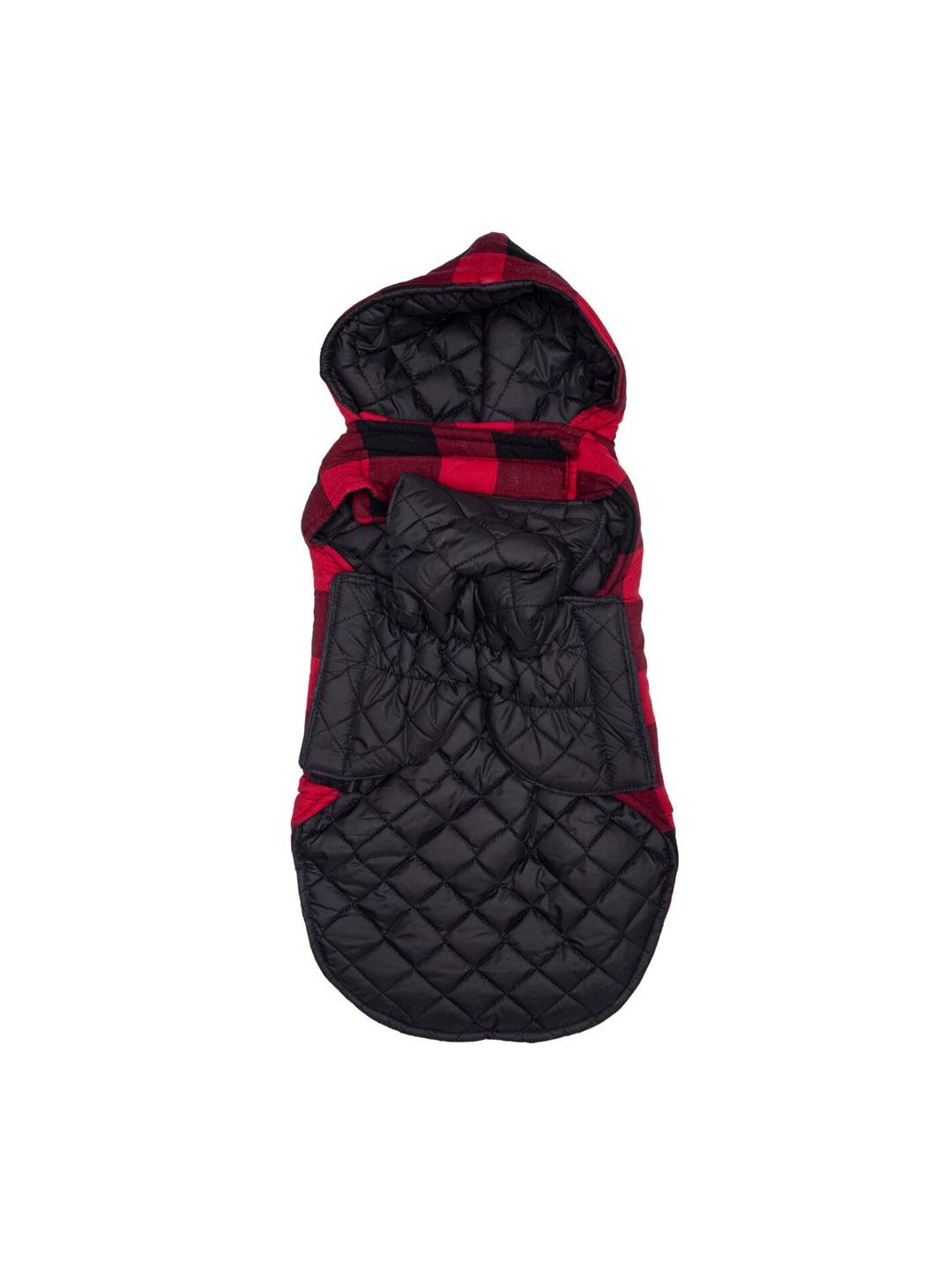 

Lulala Red & Black Checked Dog Winter Jacket