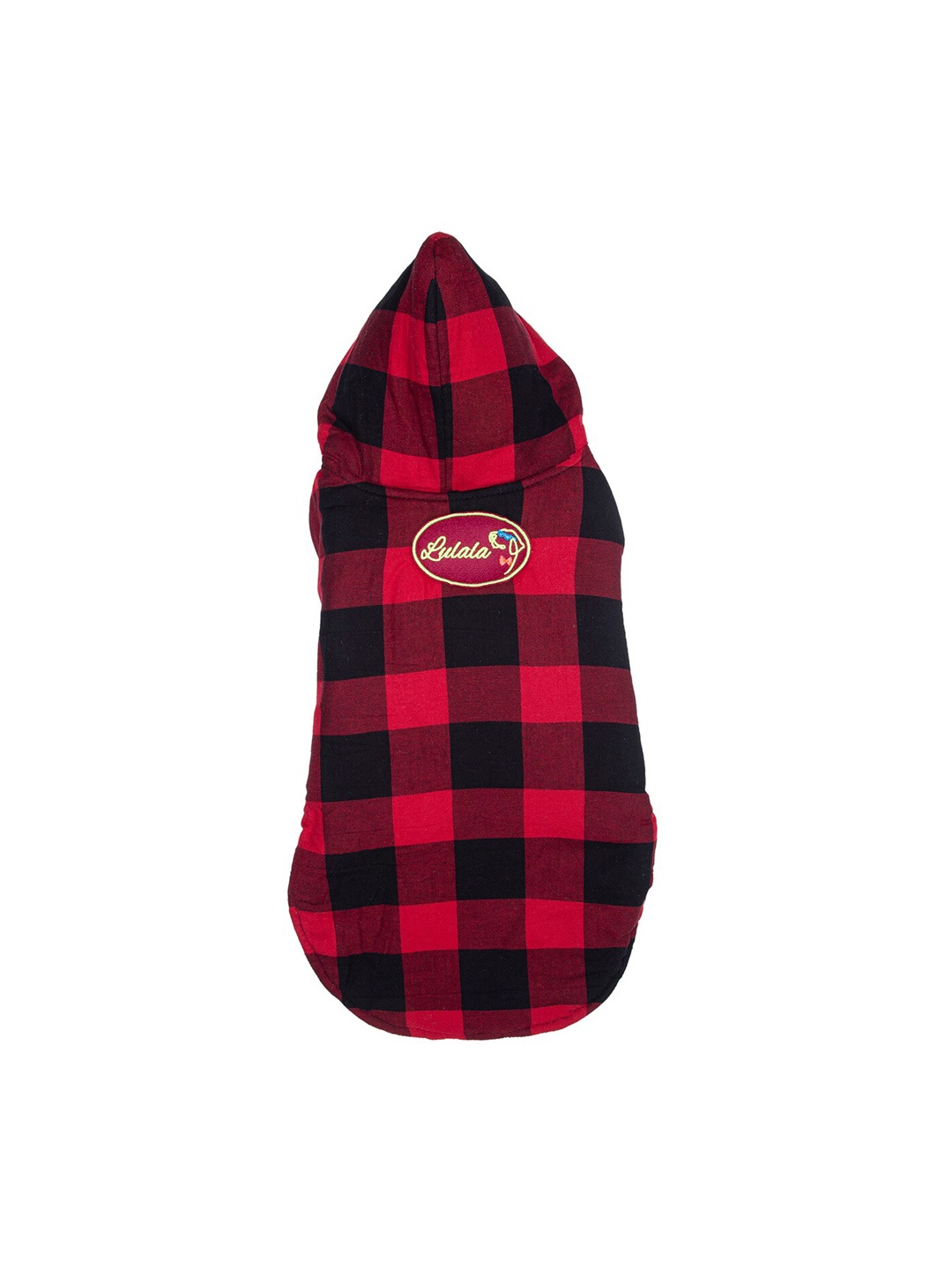 

Lulala Red & Black Checked Cotton Dog Winter Jacket