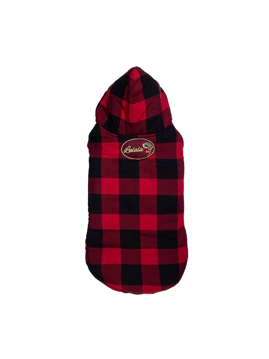 

Lulala Red & Black Checked Cotton Dog Winter Jacket