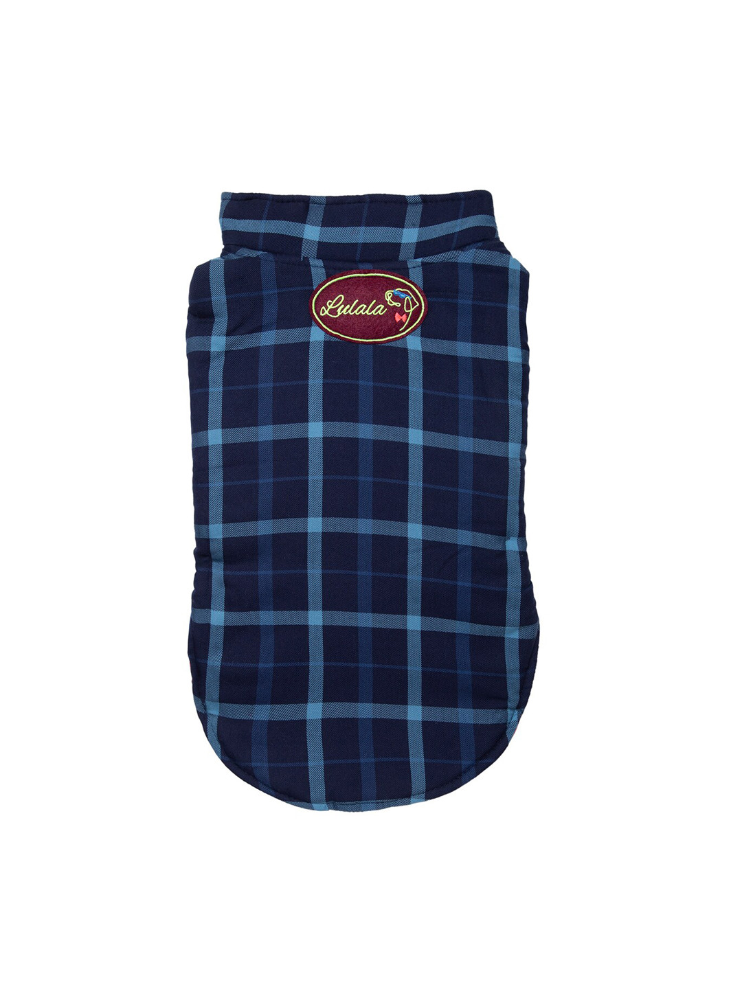 

Lulala Blue Checked Dog Winter Jacket