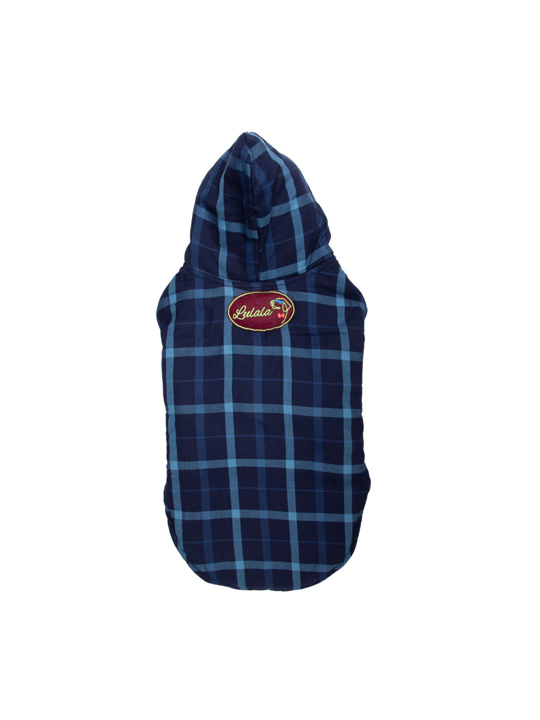 

Lulala Blue & Red Checked Reversible Cotton Dog Winter Jacket