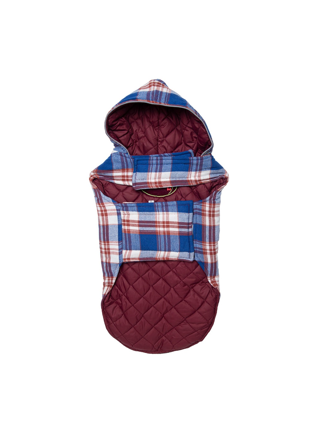 

Lulala Red & Blue Checked Dog Winter Jacket
