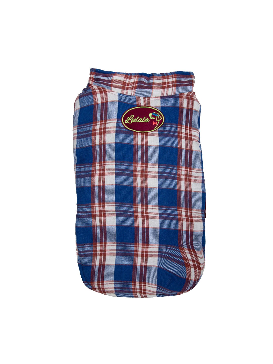 

Lulala Unisex Blue & Red Checked Dog Winter Jacket