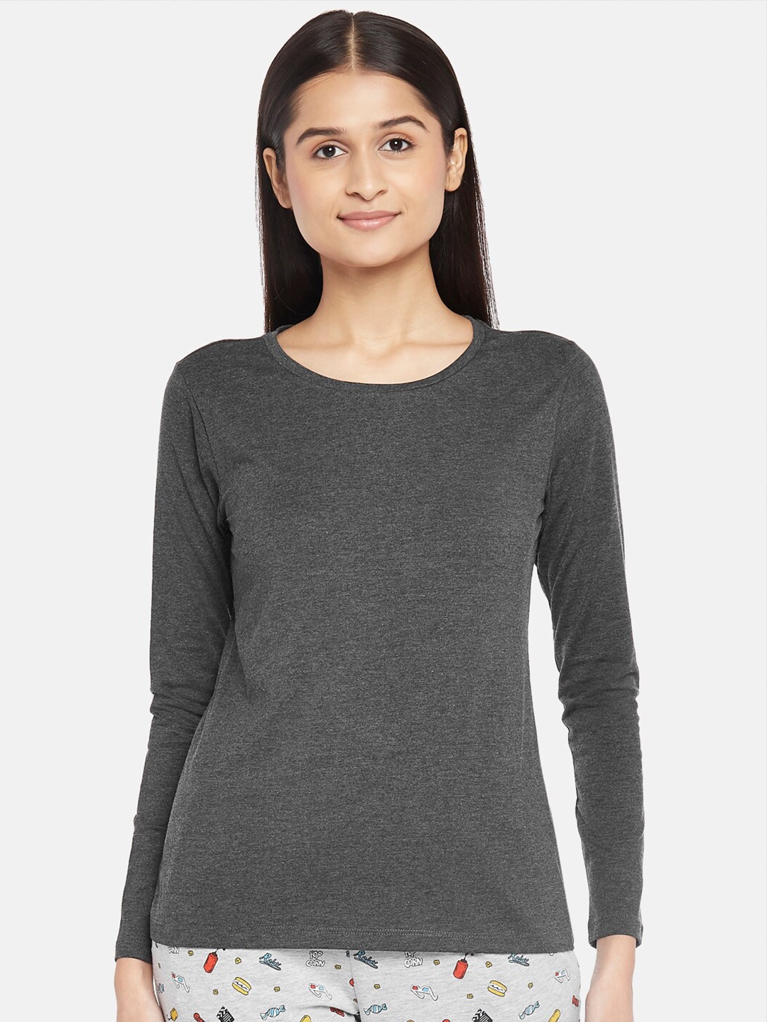 

Dreamz by Pantaloons Grey Regular Lounge tshirt