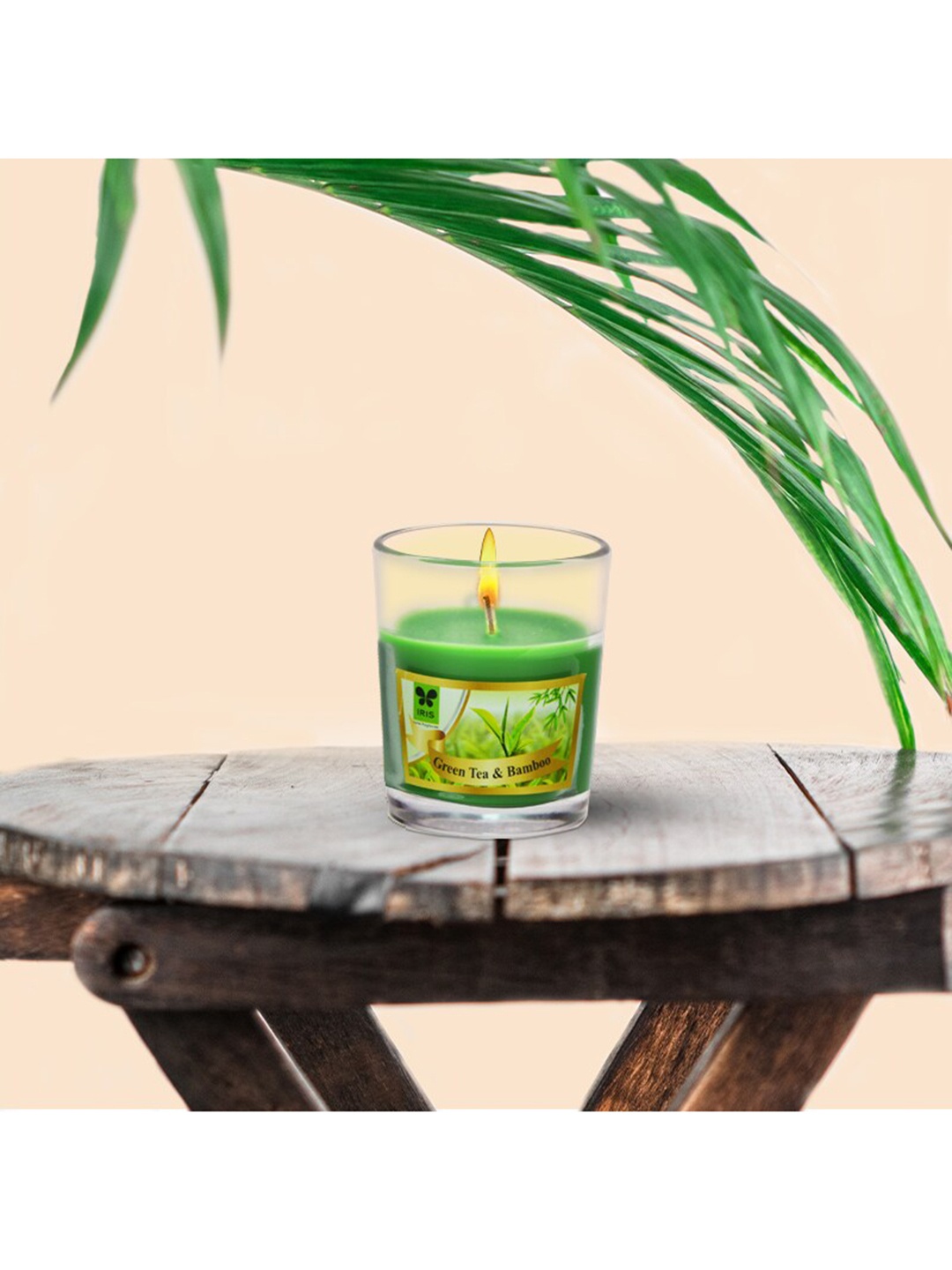 

Iris Green Solid Fresh Grassy Scented Candle