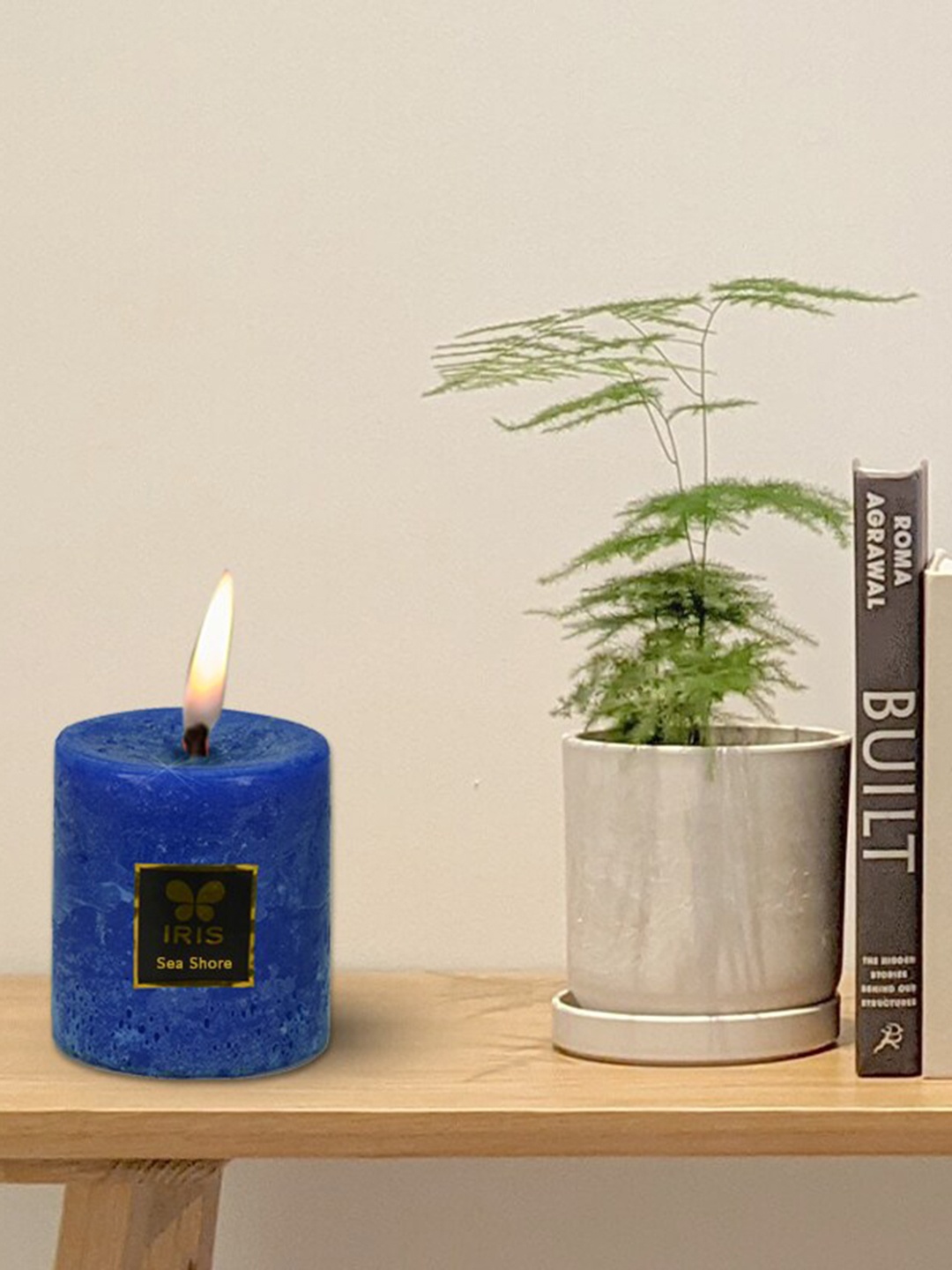 

Iris Blue Solid Candle