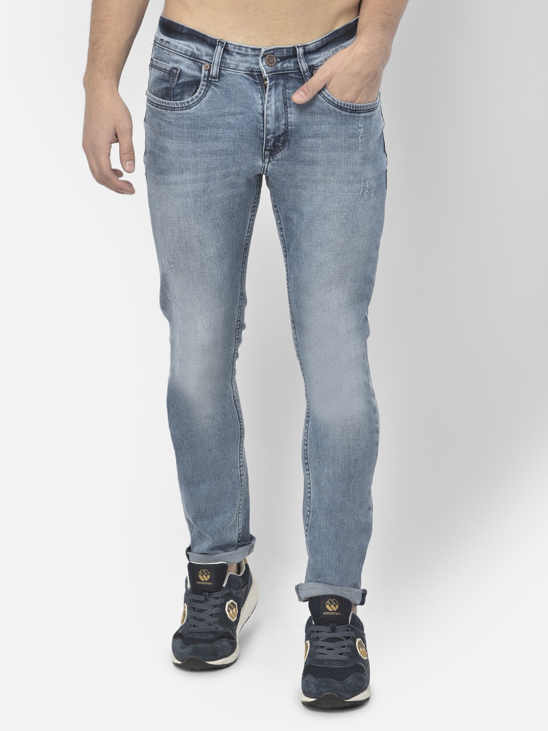 

Richlook Men Blue Slim Fit Heavy Fade Stretchable Jeans