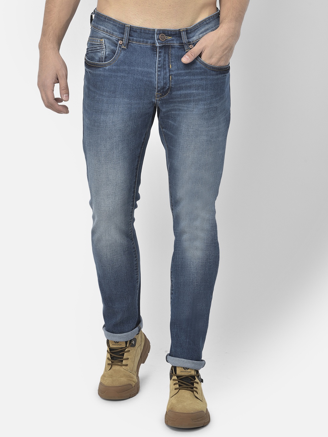 

Richlook Men Blue Slim Fit Heavy Fade Stretchable Jeans