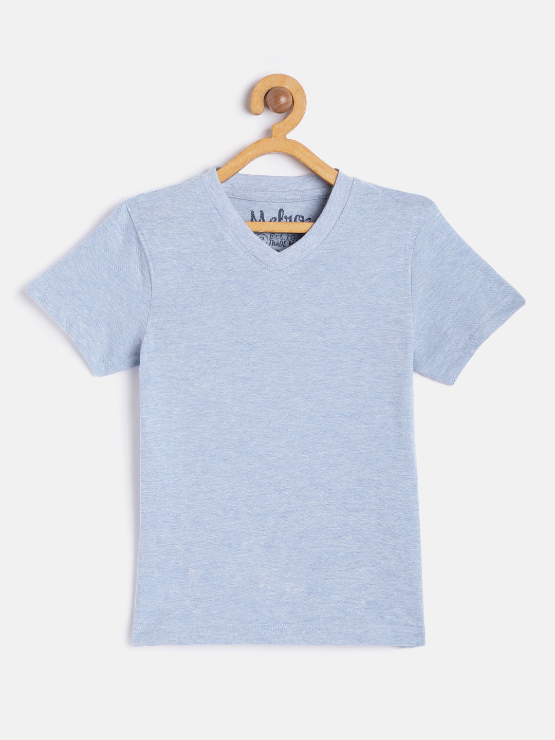 

METRO KIDS COMPANY Boys Blue V-Neck T-shirt