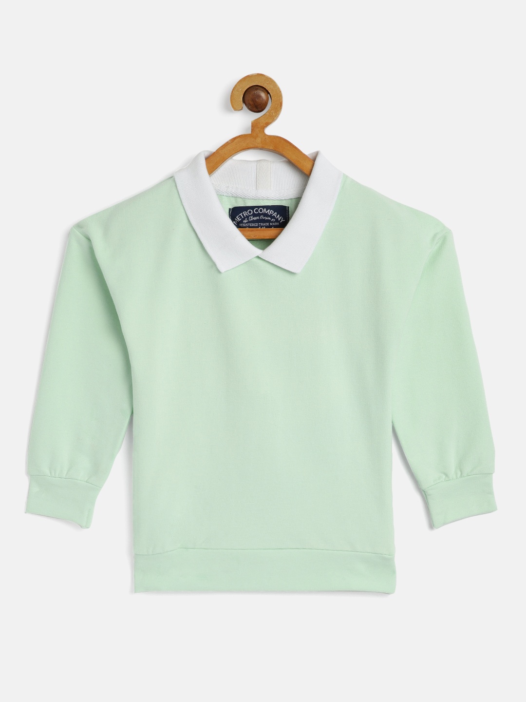 

METRO KIDS COMPANY Girls Green Cotton Sweatshirt