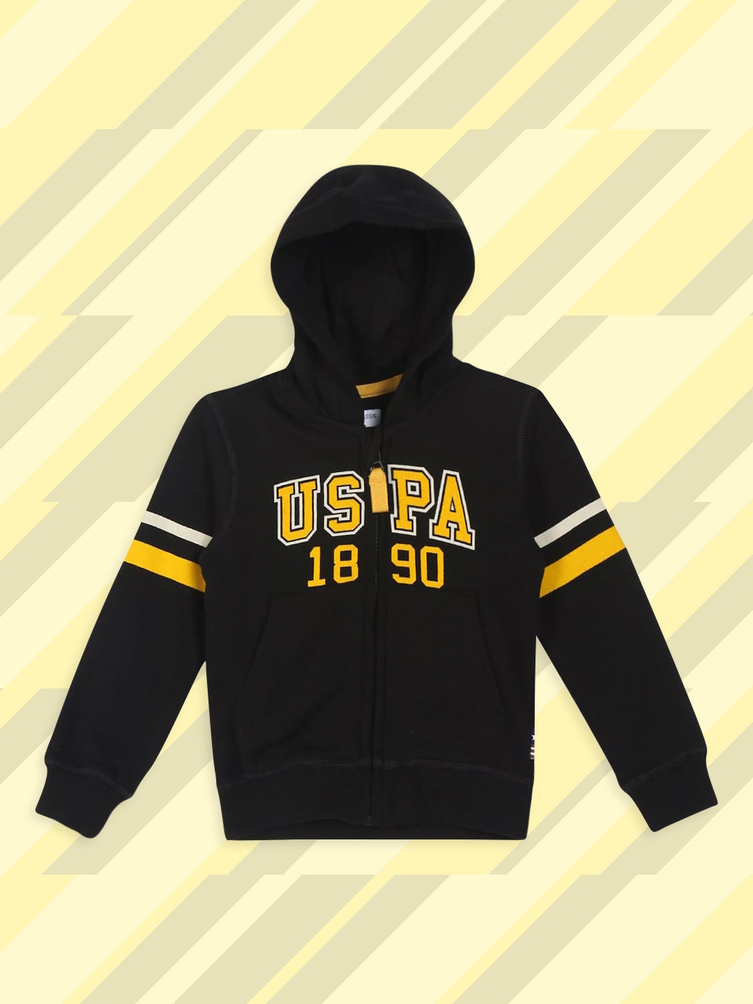 

U.S. Polo Assn. Kids Boys Black Printed Sweatshirt