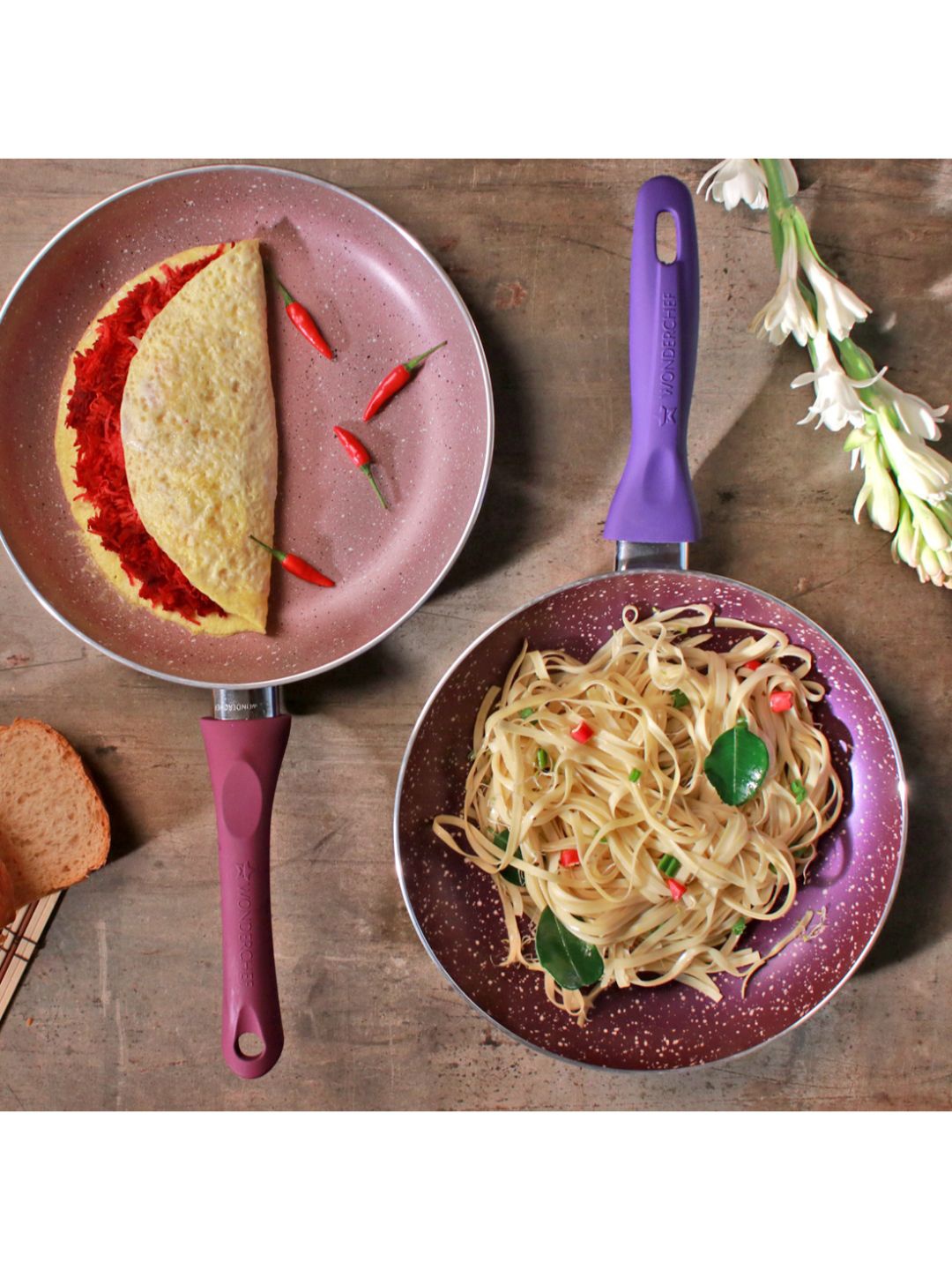 

Wonderchef Royal Velvet Non-Stick Aluminium Fry Pan 1.2 L, Purple
