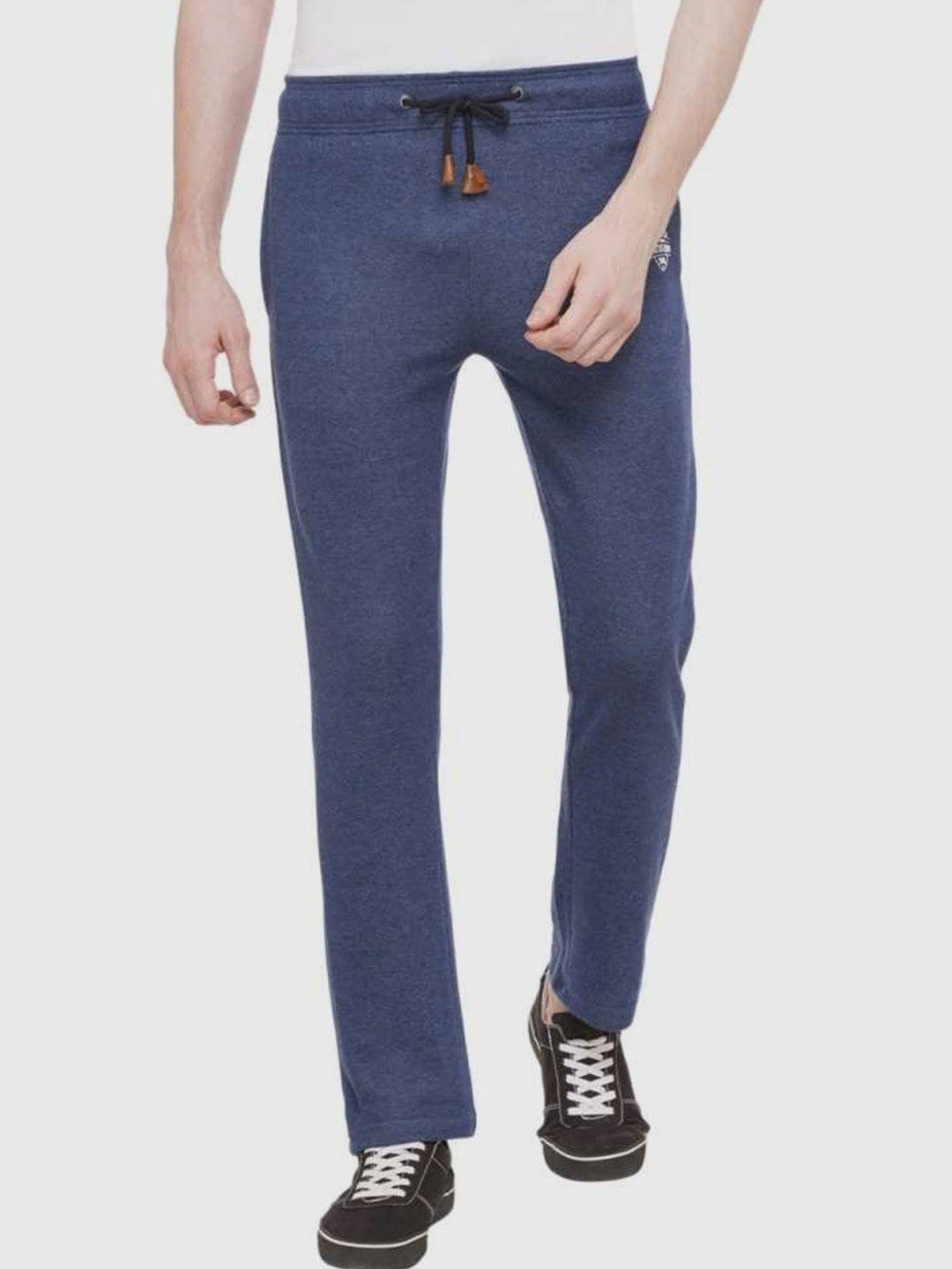 

Status Quo Men Navy Blue Solid Track Pants