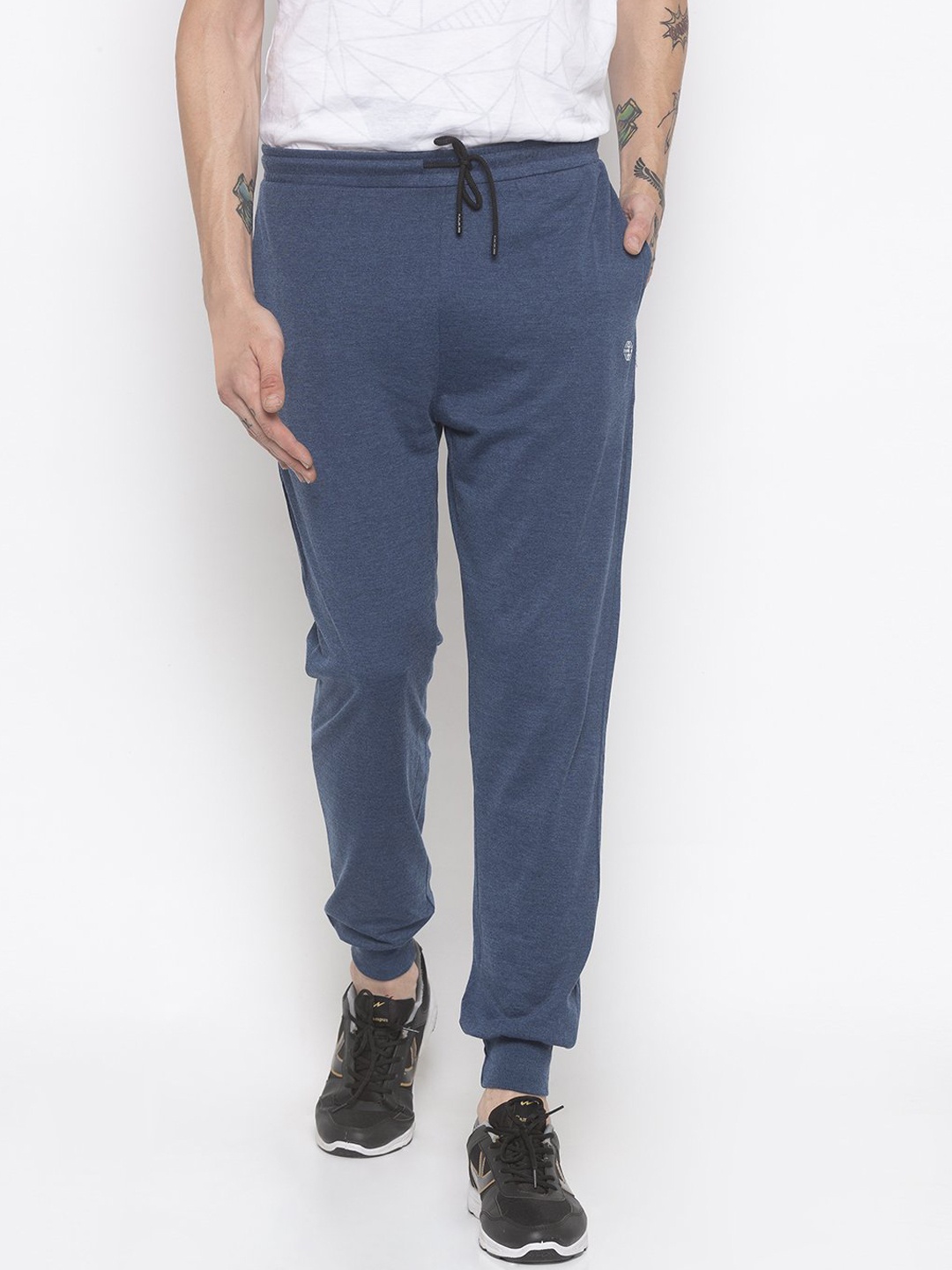

Status Quo Men Navy Blue Solid Joggers
