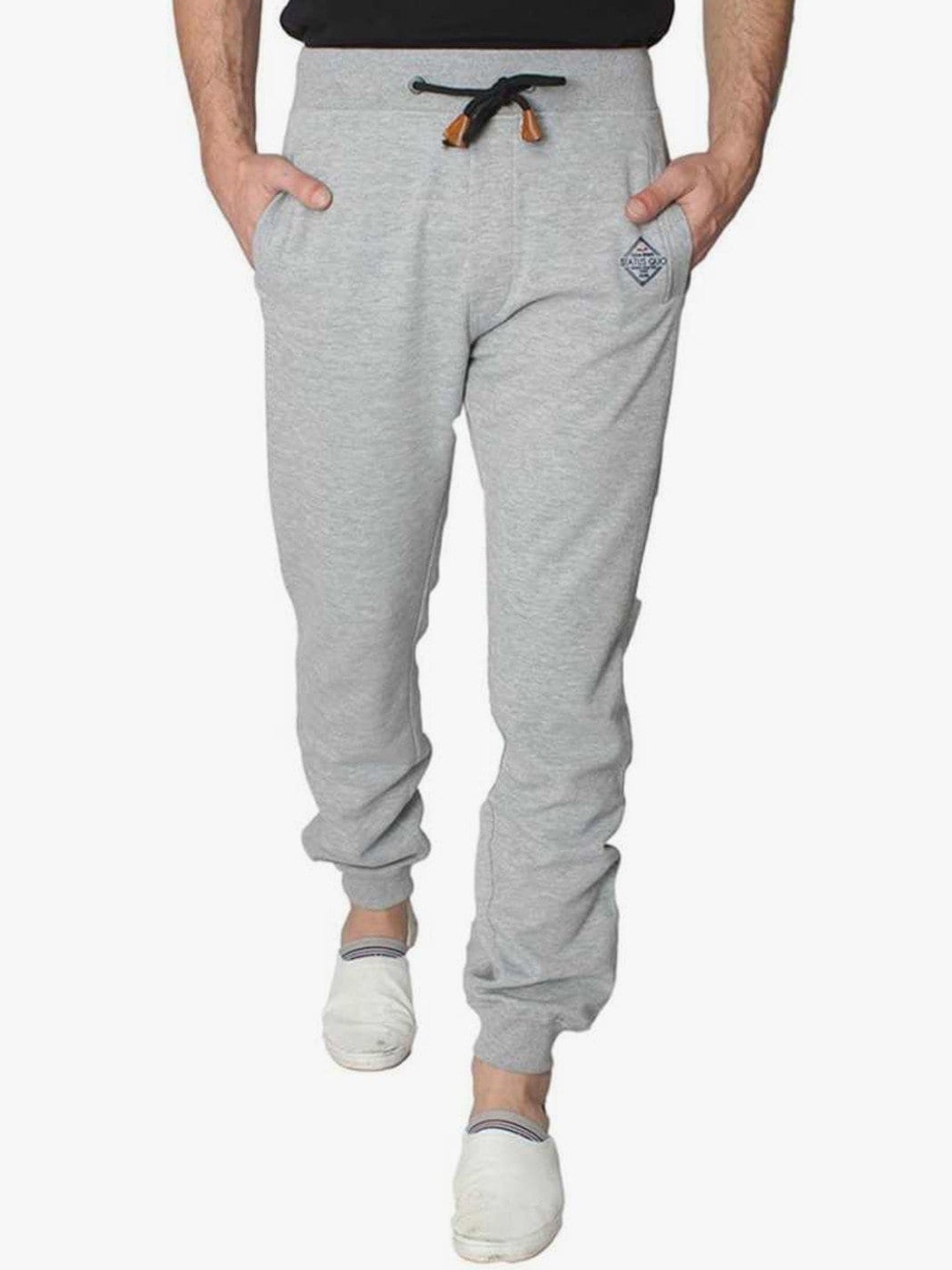 

Status Quo Men Grey Solid Joggers