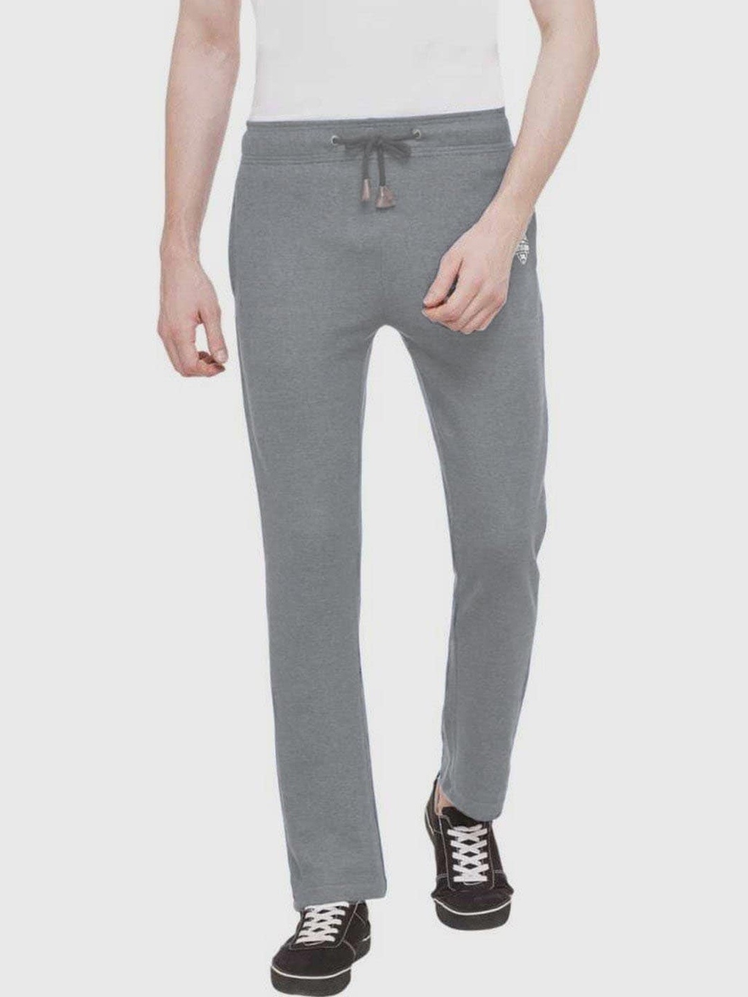 

Status Quo Men Grey Solid Track Pants