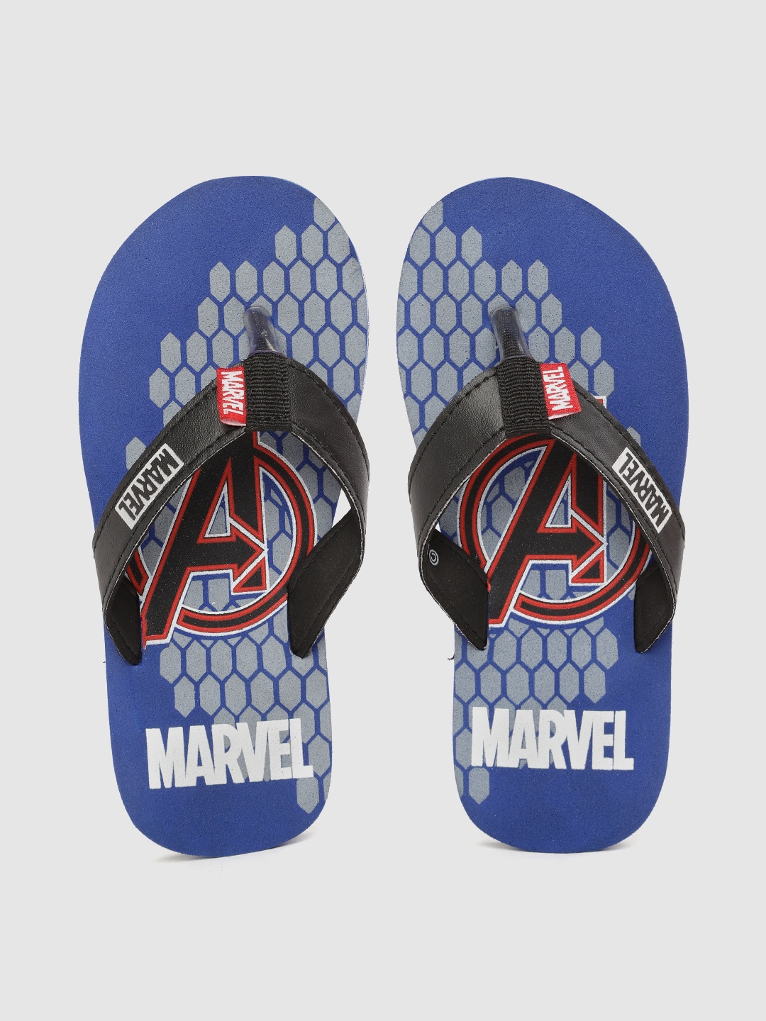 

toothless Boys Blue & Black Rubber Marvel Avengers Thong Flip-Flops
