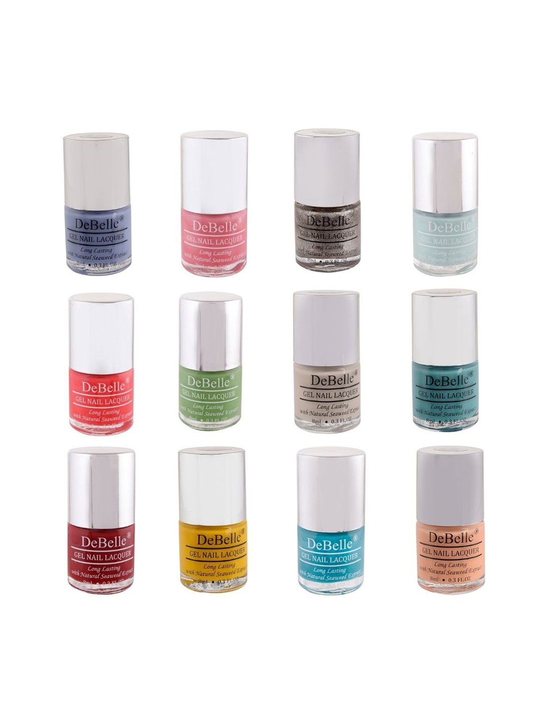 

DeBelle Set of 12 Nail Polish - 8ml Each, Multi