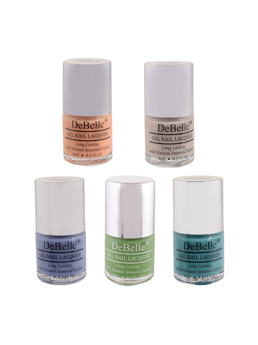 

DeBelle Women Set of 5 Gel Nail Polish-8 ml Each, Multi