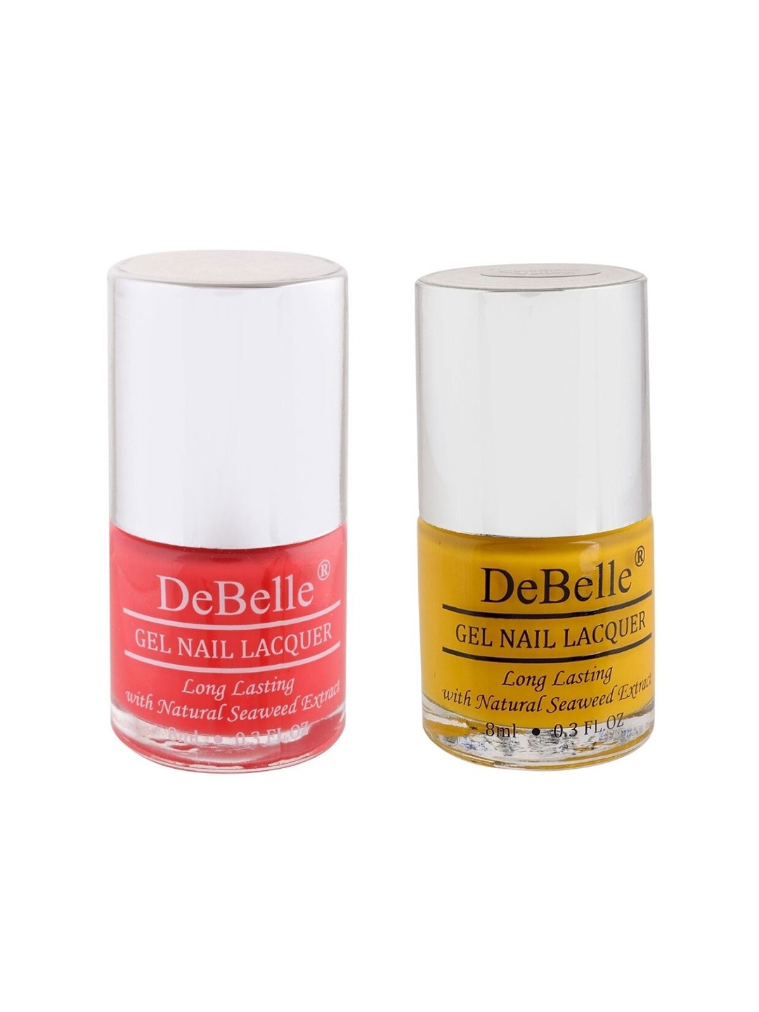 

DeBelle Set of 2 Gel Nail Polish-Princess Belle, Caramelo Yellow, Coral