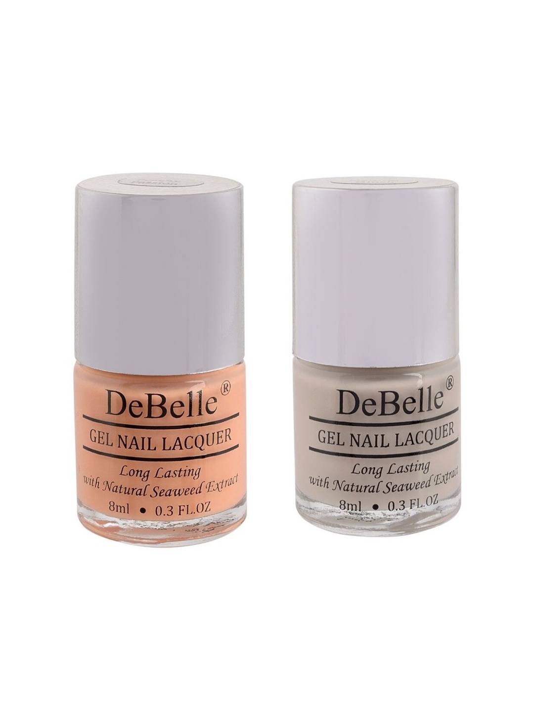 

DeBelle Set of 2 Fleur De Pearl Gel Nail Polish- Natural Blush & Peachy Passion - 8ml Each, Peach