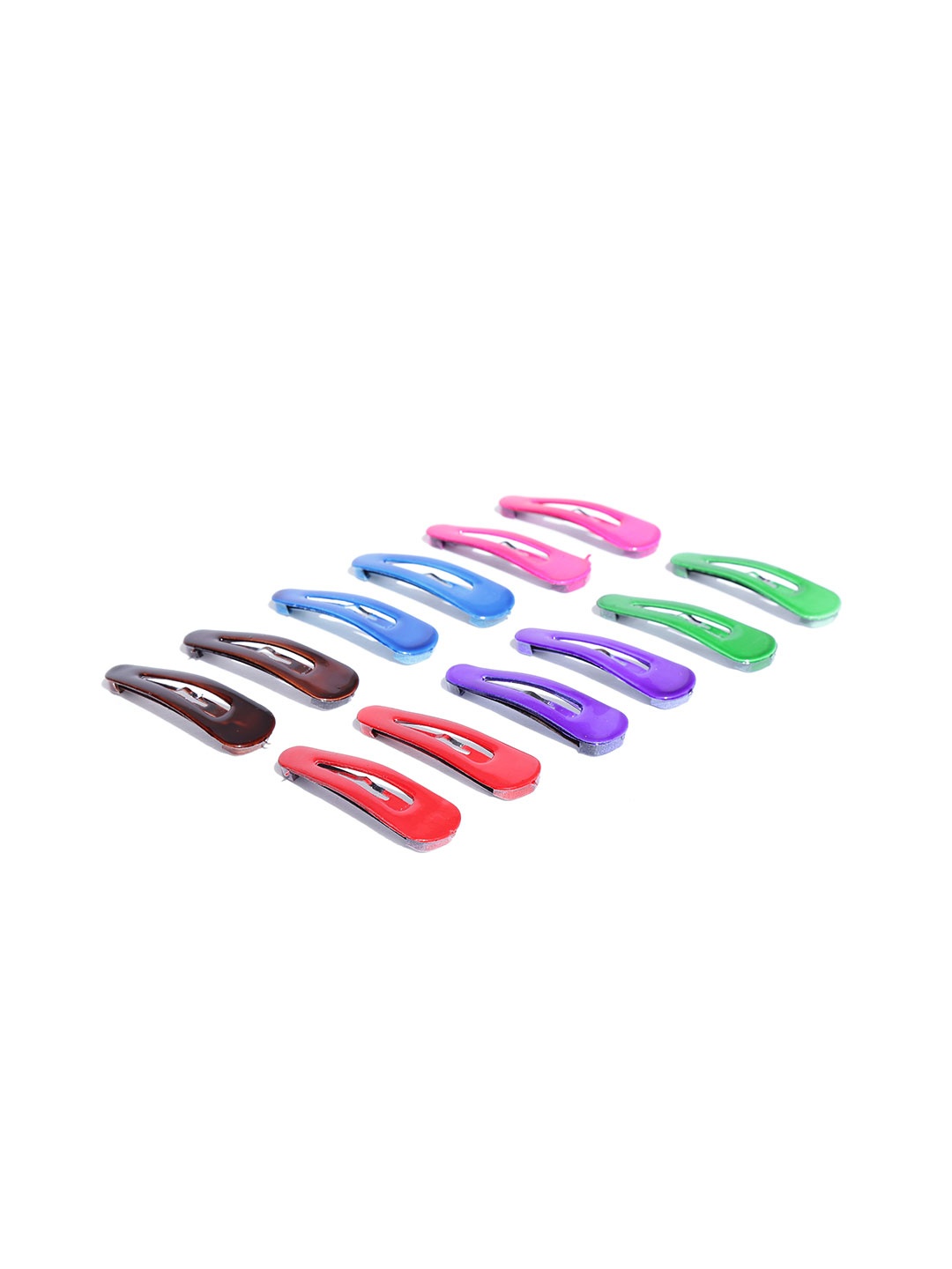 

CHANDERKASH Women Set of 12 Multicoloured Tic Tac Hair Clips, Multi