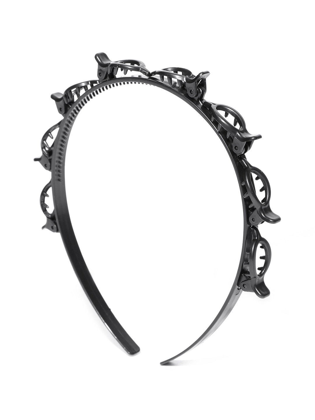 

CHANDERKASH Women Black Solid Double Layer Twist Plait Hairband