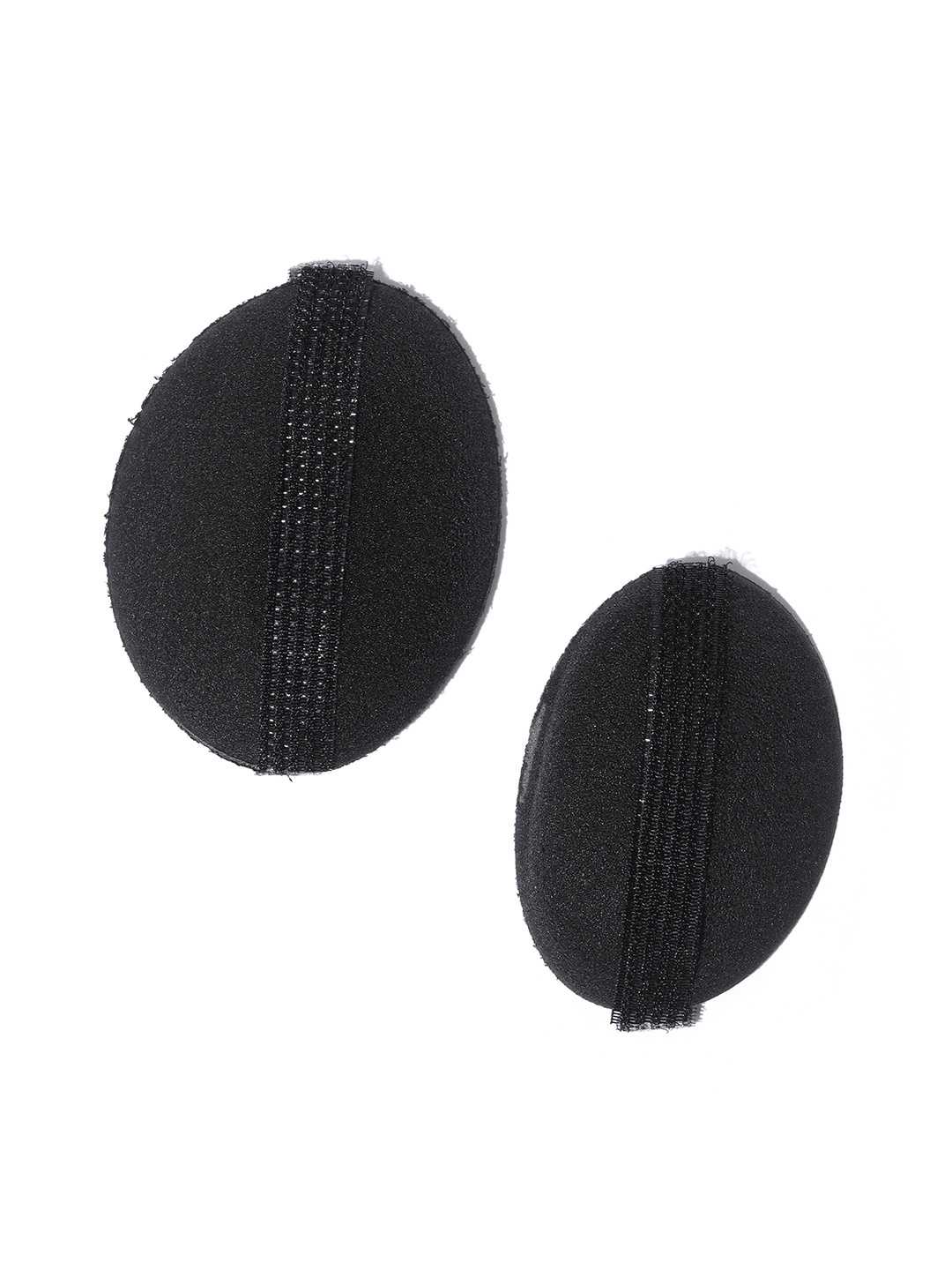 

CHANDERKASH Women Set of 2 Black Egg Shape Puff Maker Bumpit Clips