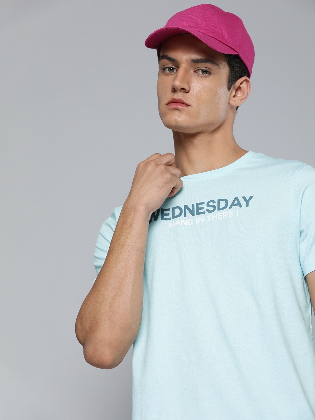 

Kook N Keech Unisex Blue Typography Printed Pure Cotton T-shirt