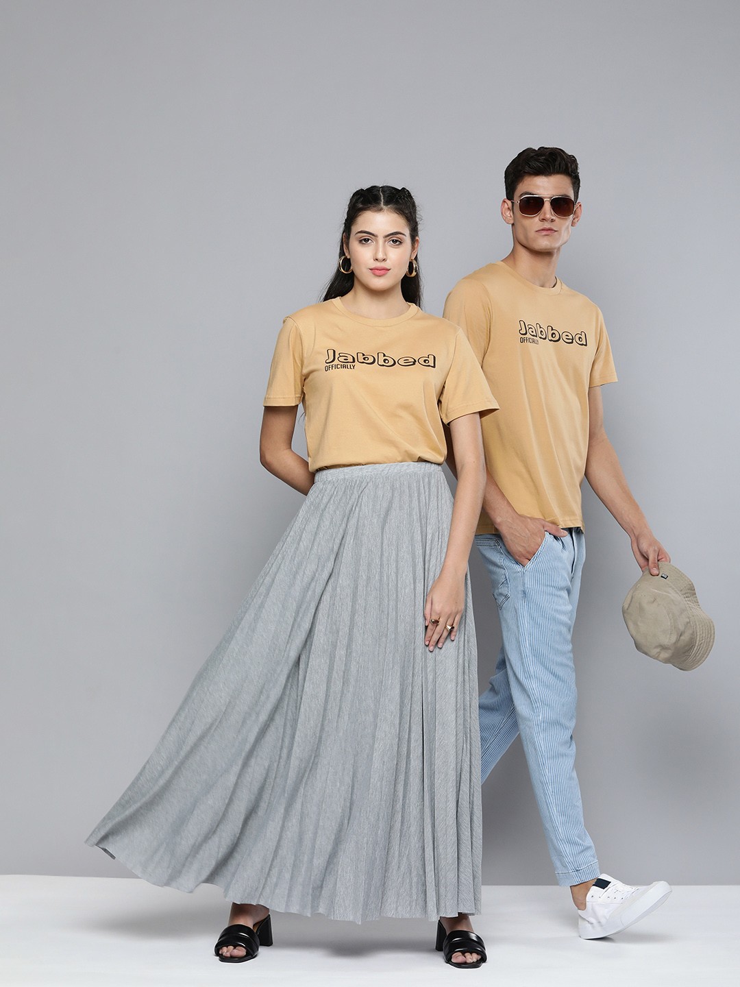 

Kook N Keech Unisex Beige Typography Printed Pure Cotton Vaccination Drive T-shirt
