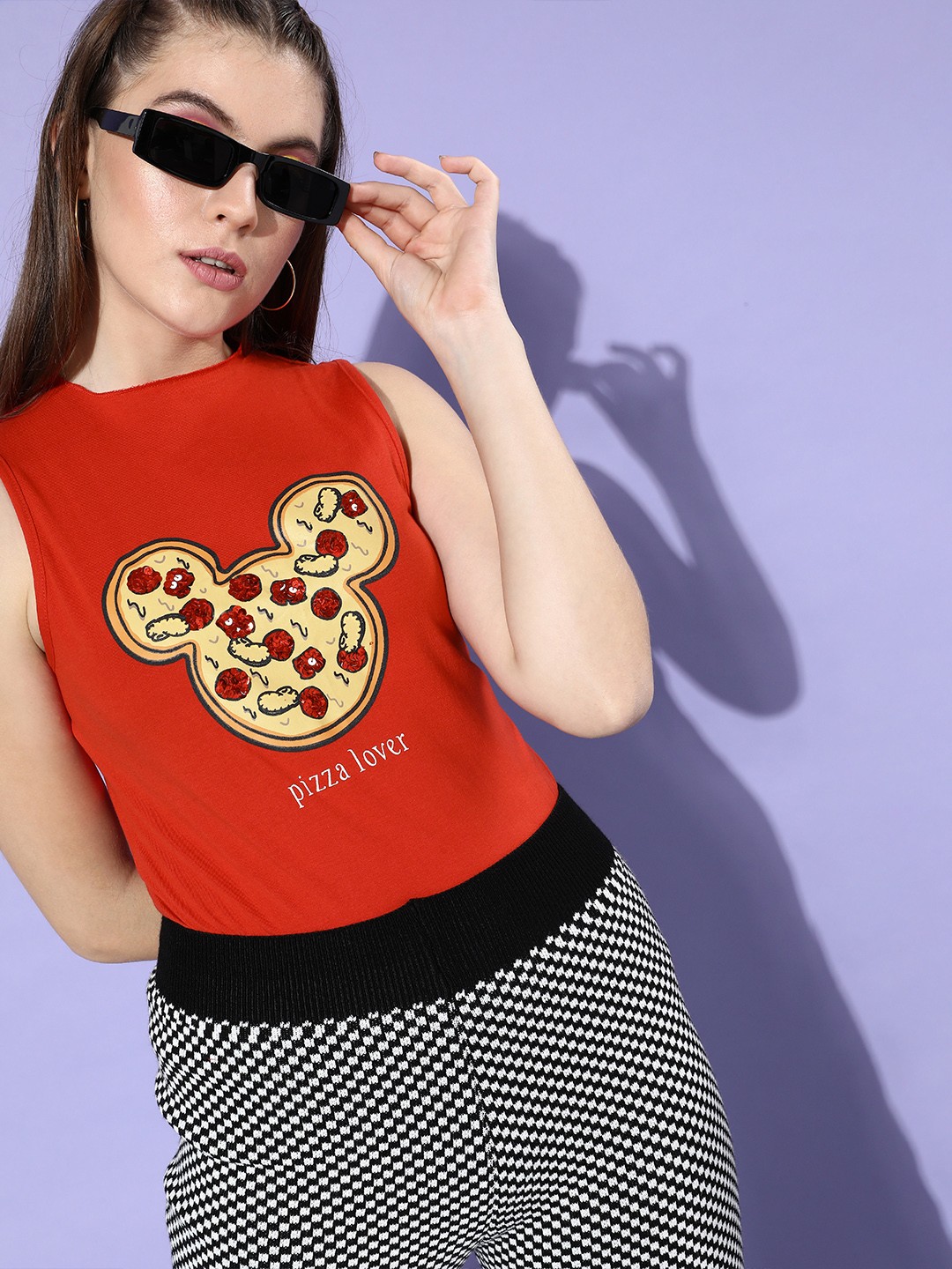 

Kook N Keech Disney Women Gorgeous Red Conversational Quirky Outerwear Top