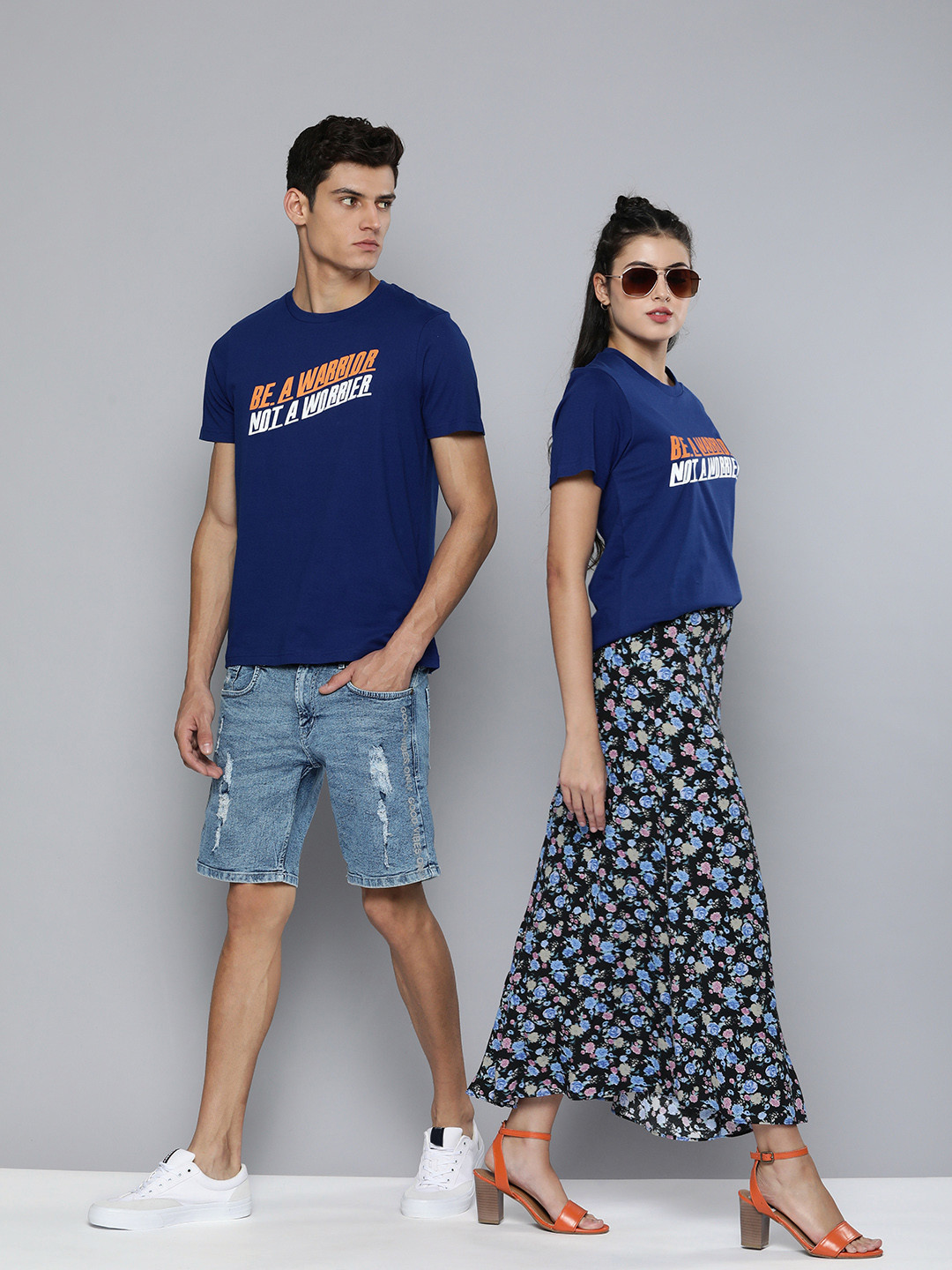 

Kook N Keech Unisex Navy Blue Vaccination Drive Printed Pure Cotton T-shirt