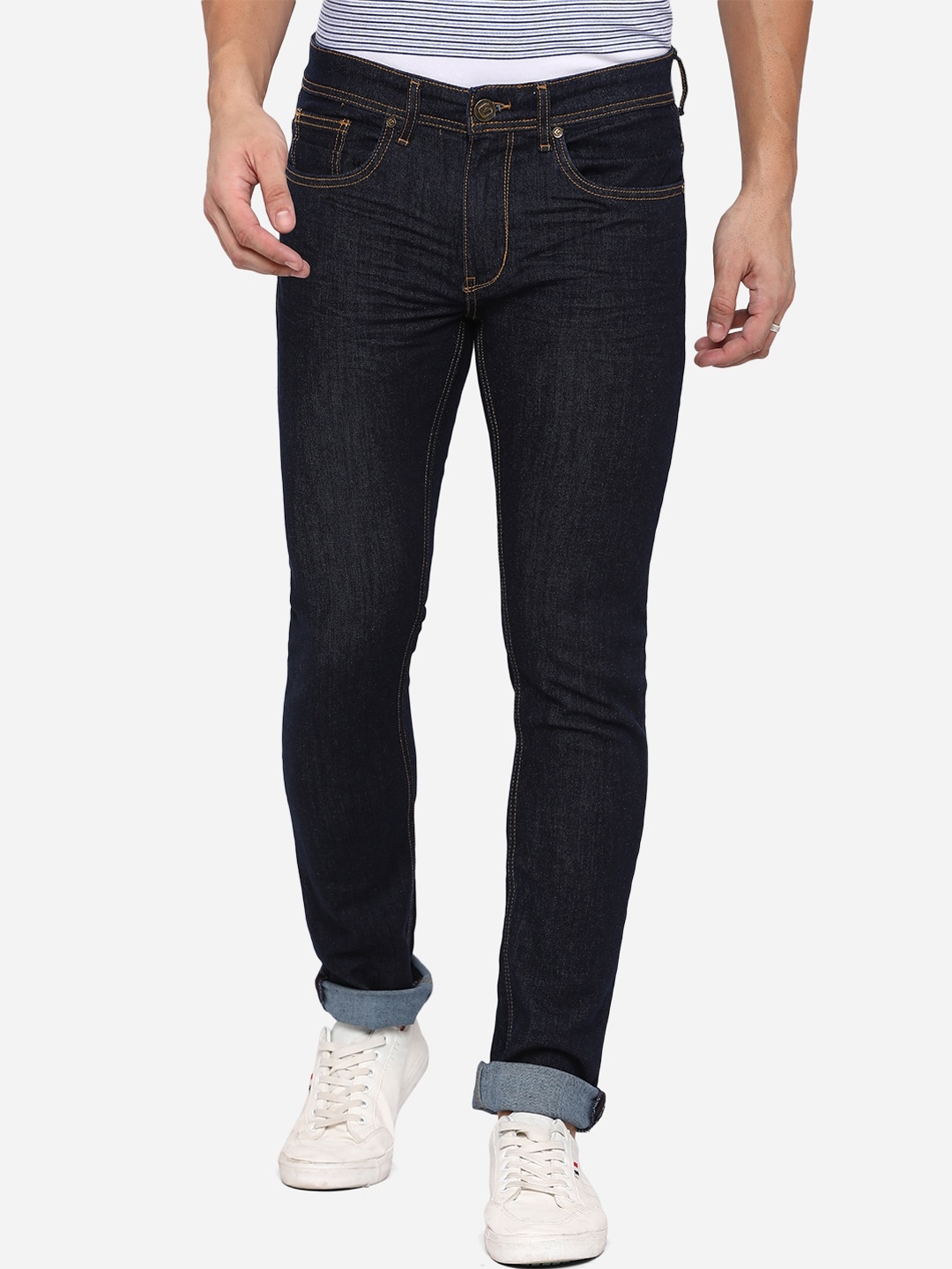 

Greenfibre Men Blue Slim Fit Light Fade Stretchable Jeans