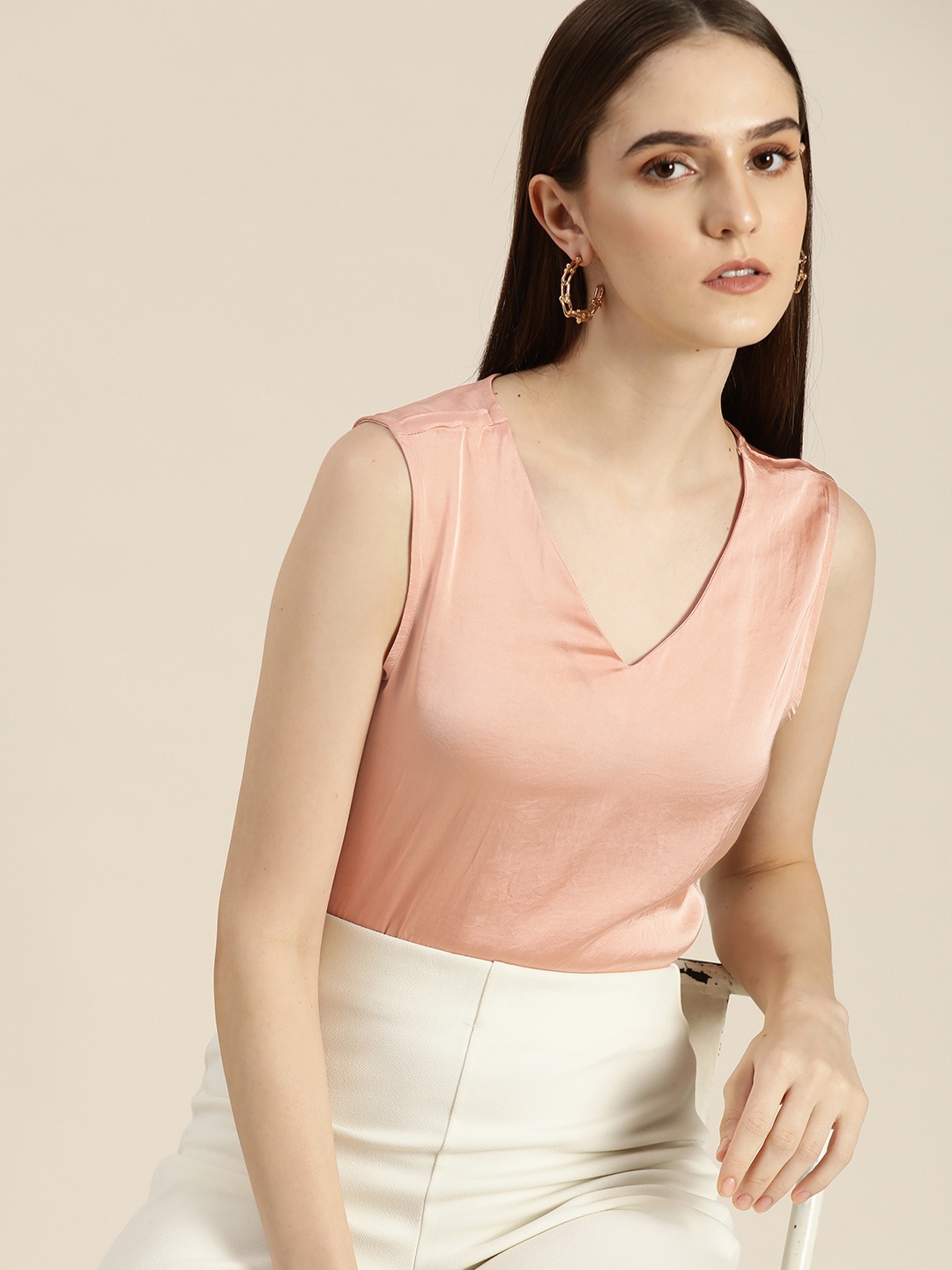 

her by invictus Women Pink Solid Top