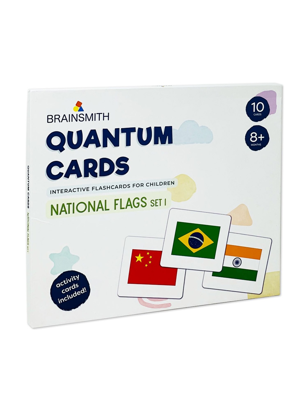 

Brainsmith Kids National Flags Set 1 Quantum Cards, White