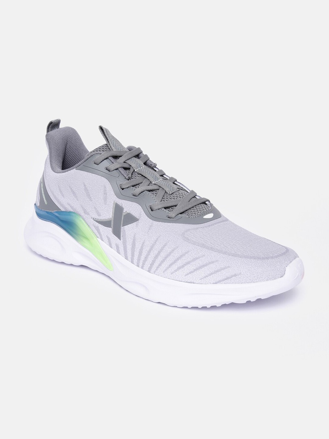 

Xtep Men Grey Textile Running Non-Marking Shoes