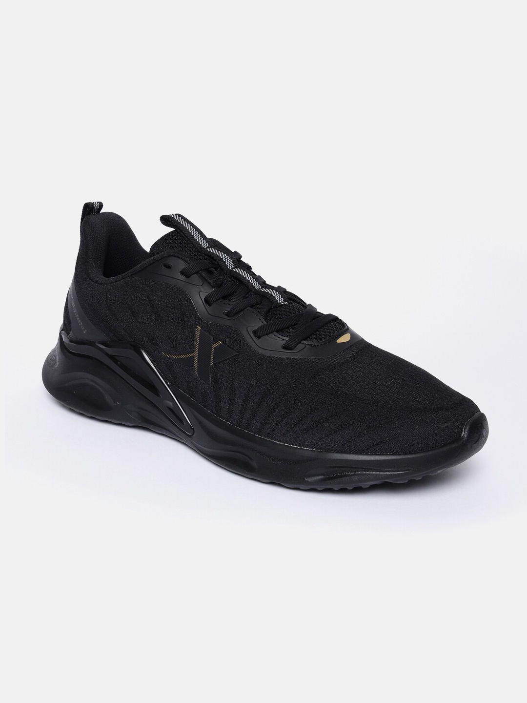 

Xtep Men Black Textile Running Non-Marking Shoes