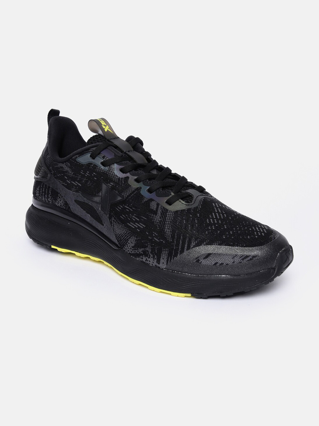 

Xtep Men Black Textile Running Non-Marking Shoes