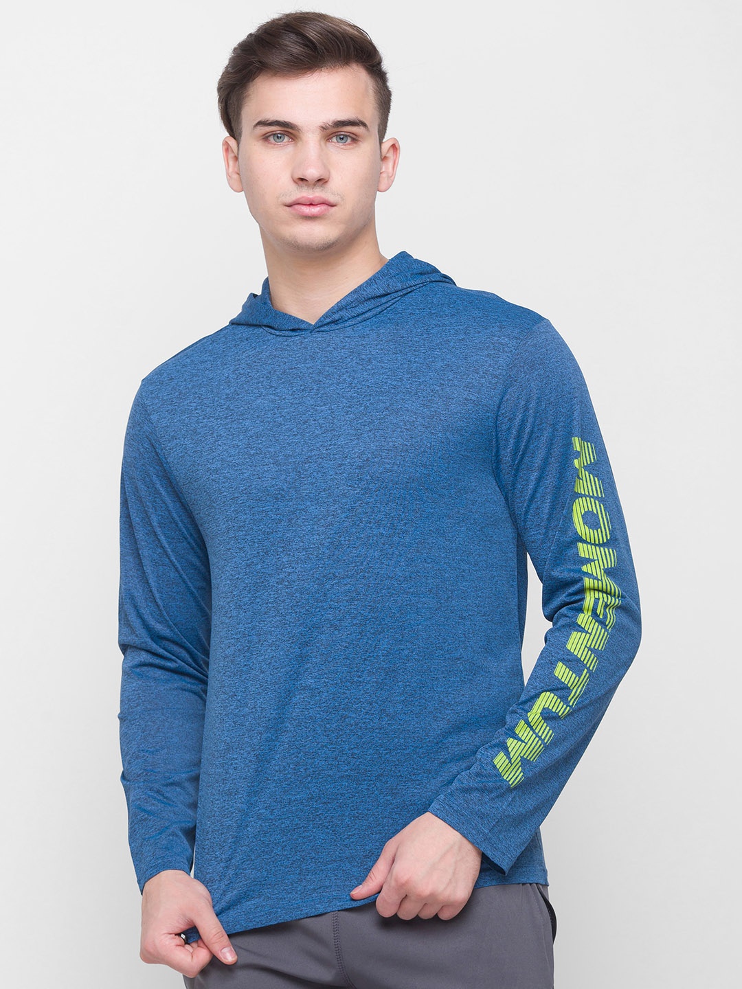 

Globus Men Blue Typography Printed T-shirt