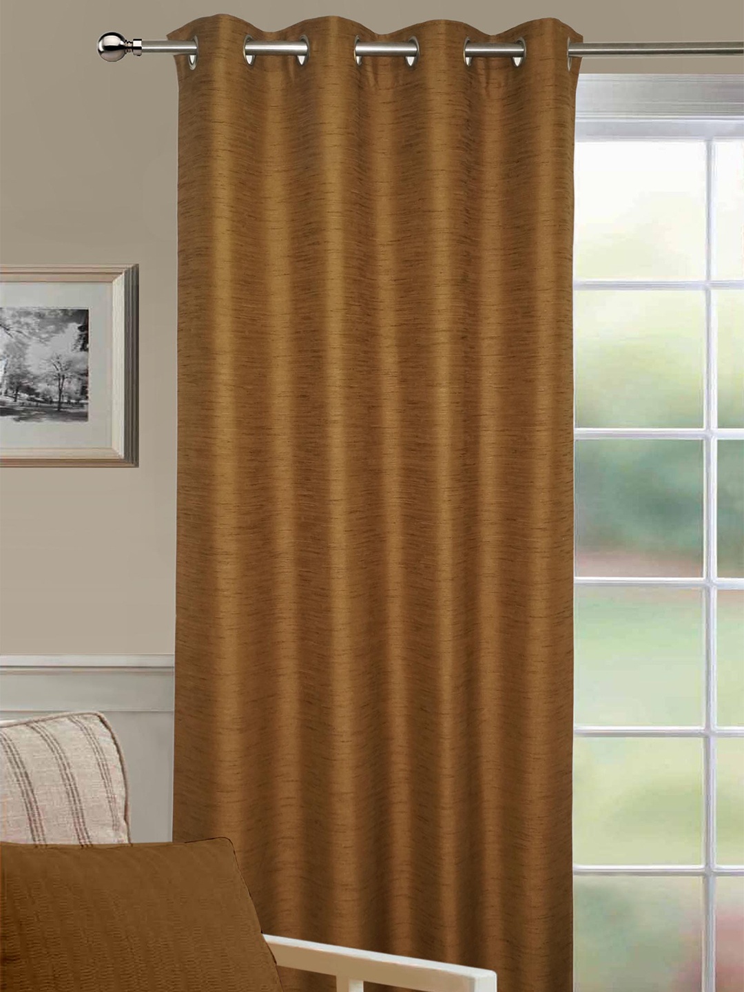 

Lushomes Beige Solid Regular Long Door Curtains