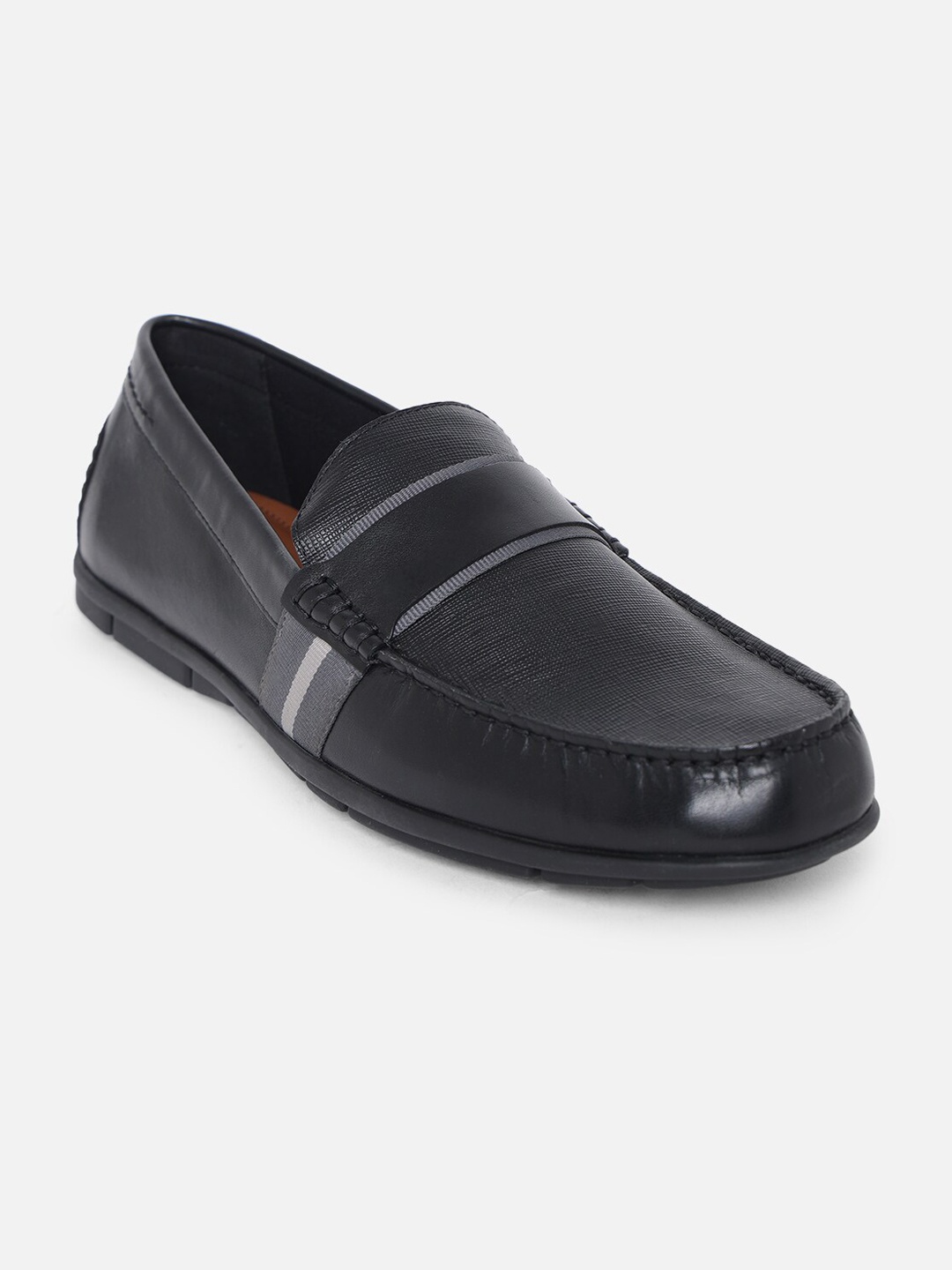 

ALDO Men Black Leather Loafers