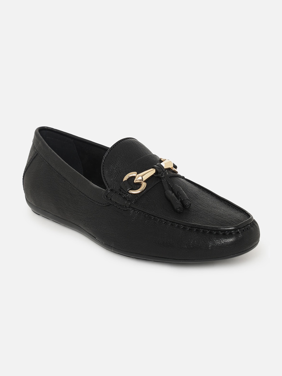 

ALDO Men Black Leather Loafers