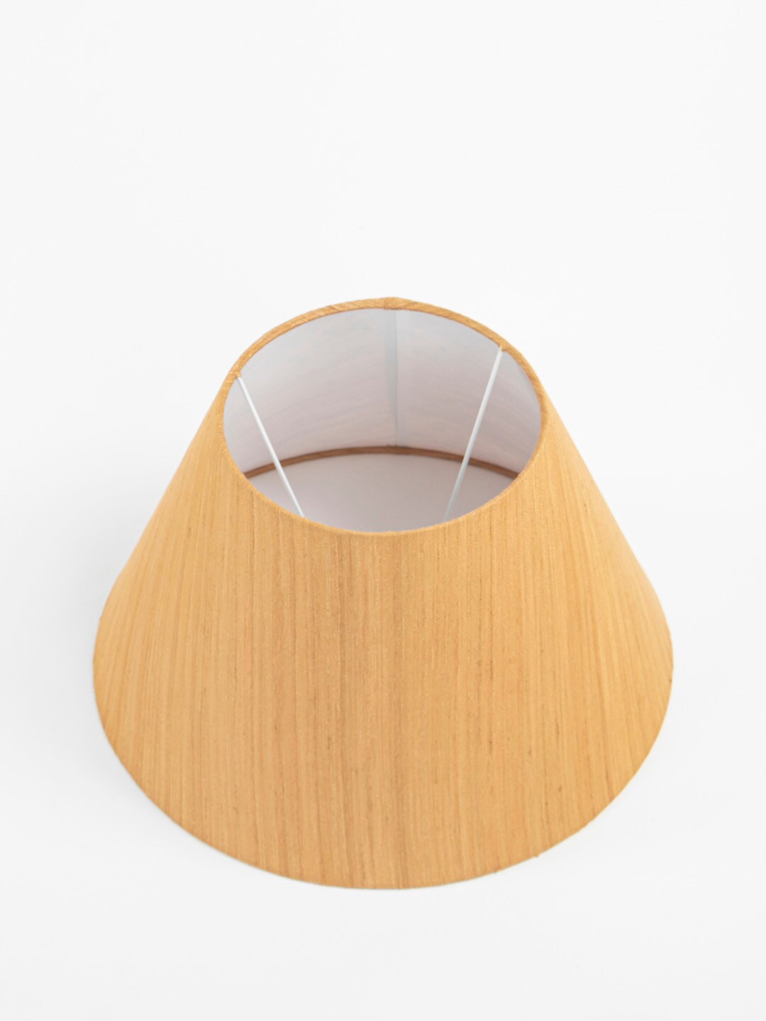 

Fabindia Mustard Yellow Silk Table Lampshade
