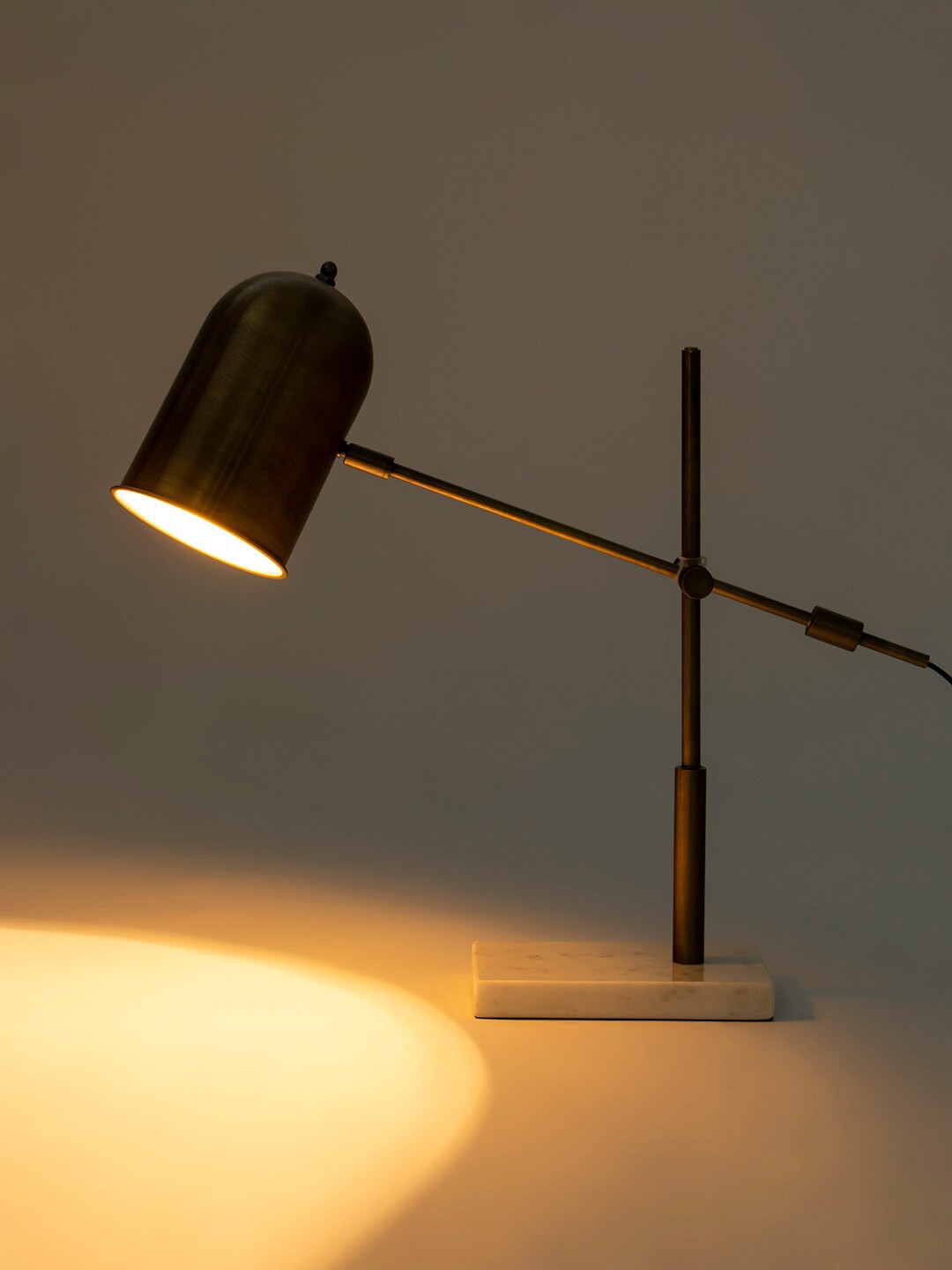 

Fabindia Gold-Toned Contemporary Table Lamp