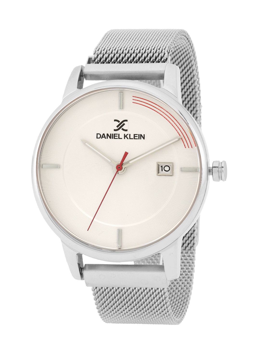 

Daniel Klein Men White Dial & Silver Toned Stainless Steel Bracelet Style Straps Analogue Watch