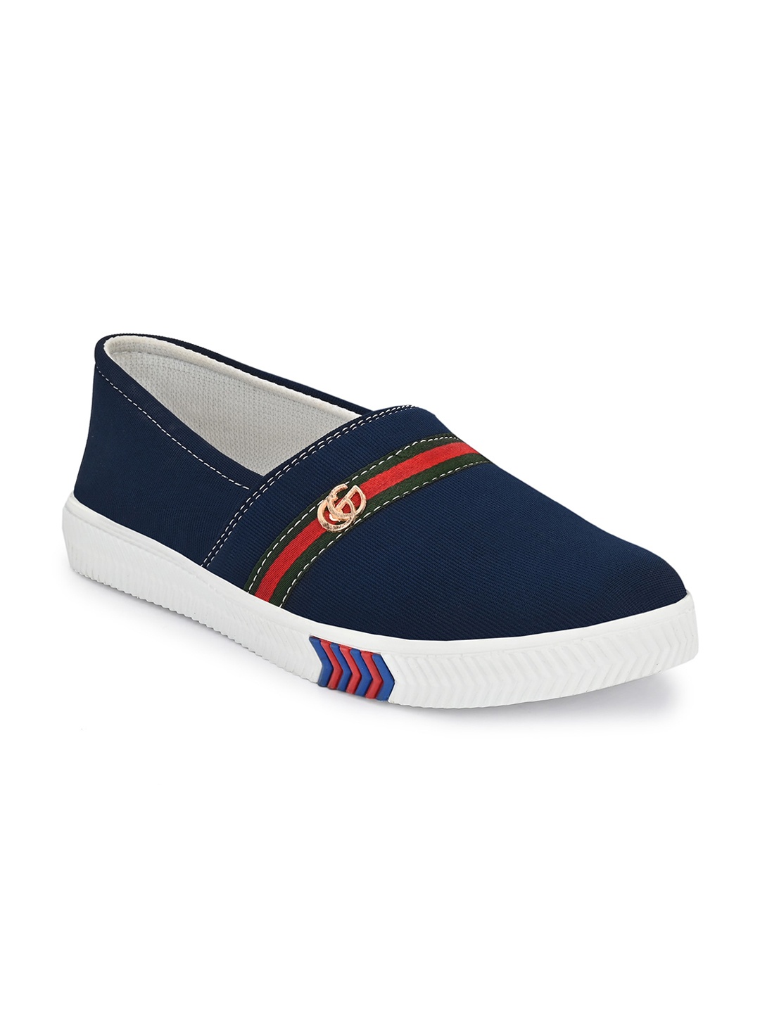 

Azzaro Black Men Navy Blue Slip-On Sneakers